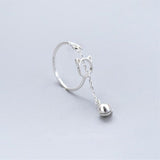 Cat & Bell Silver Chain Trendy Ring Rings KiniCatShop
