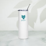 KiniCat Stainless Steel Tumbler Thermos White KiniCatShop