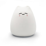 Colorful Kitty Cat Night Light Night Light Clever Cat KiniCatShop