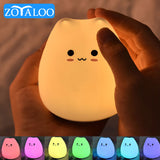 Colorful Kitty Cat Night Light Night Light KiniCatShop
