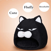 The Plush Cat Cove Cat Bed KiniCatShop