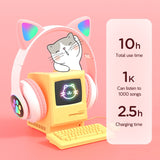 Wireless Cat Ears Head Phones Headphones KiniCatShop