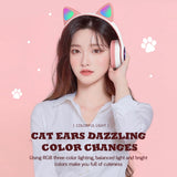 Wireless Cat Ears Head Phones Headphones KiniCatShop