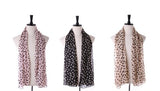 Elegant Chiffon Cat Print Scarf Apparel & Accessories KiniCatShop