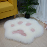 Cat Paw Plush Rug Area Rugs KiniCatShop
