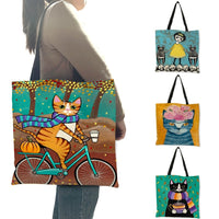 Charming Cat Tote Bag Tote Bag KiniCatShop