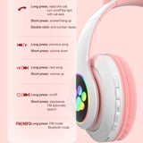 Wireless Cat Ears Head Phones Headphones KiniCatShop
