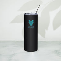 KiniCat Stainless Steel Tumbler Thermos Black KiniCatShop