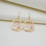 Romantic Cat Drop Earrings Earrings Pink Cat Pink Vine KiniCatShop