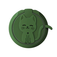 Cell Phone Kitty Cat Ring Grip Cell Phone Dark Green KiniCatShop
