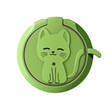 Cell Phone Kitty Cat Ring Grip Cell Phone Lime Green KiniCatShop