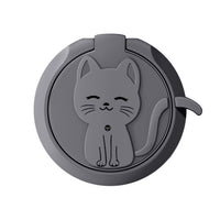 Cell Phone Kitty Cat Ring Grip Cell Phone Grey KiniCatShop