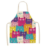 Kitty Cat Cartoon Apron Apron Cat Collage KiniCatShop