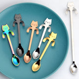 Just Hanging Around Kitty Cat Spoons Coffee Spoons KiniCatShop