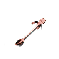 Just Hanging Around Kitty Cat Spoons Coffee Spoons Rose Spoon KiniCatShop