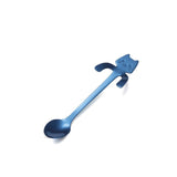 Just Hanging Around Kitty Cat Spoons Coffee Spoons Blue Spoon KiniCatShop