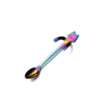 Just Hanging Around Kitty Cat Spoons Coffee Spoons Colorful Spoon KiniCatShop