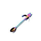 Just Hanging Around Kitty Cat Spoons Coffee Spoons Colorful Spoon KiniCatShop